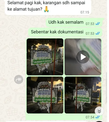 Pengiriman Papan Bunga Selamat Cigemlong