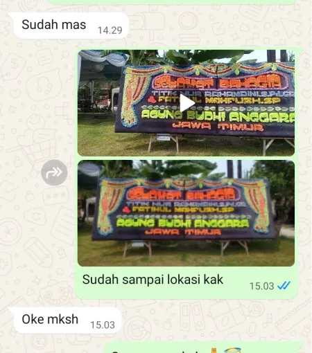 Pengiriman Papan Bunga Cigemlong